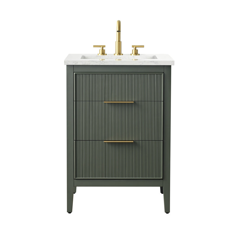 Emma 24" W Single Vanity, Vintage Green