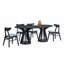 (1 Table+6 Chairs) 78.74 Inch Modern Dining Table Set Of 7 Pcs