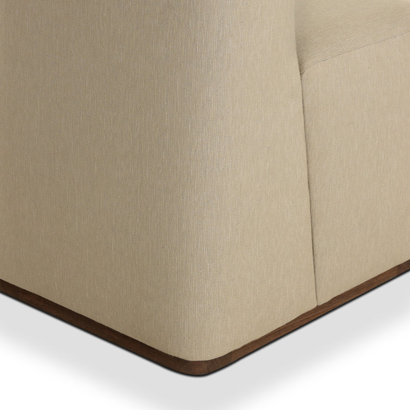 Outdoor Teak Dining Side Chair, Vergo Camel