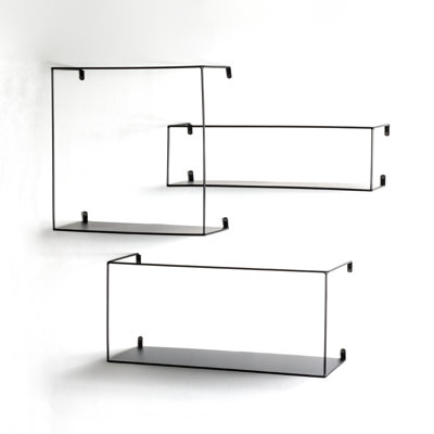 Tolentino 3 Piece Metal Floating Shelf