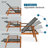Heschl Outdoor Chaise Lounge with Table