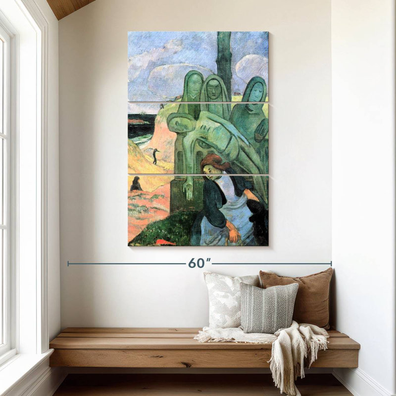 Leisha, le Christ vert, H 50 po x l 32 po