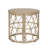 Compact Patio Tables, Pe Rattan 19.75 Inch Boho Style For Home Patio