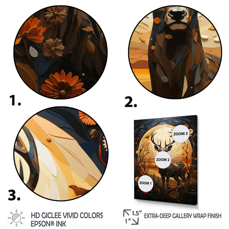 Cohberg, savane africaine, symphonie VII, Cadre photo noir, H 20 po x l 12 po x P 1 po