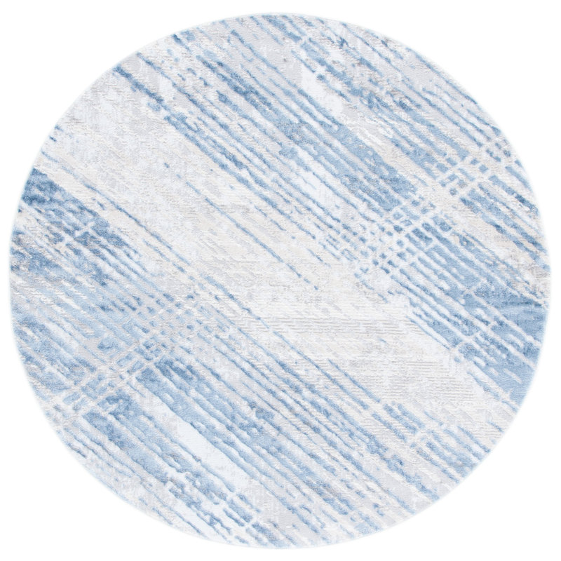 Tapis abstrait Aldina 700 Performance, Rond 6 pi 7 po