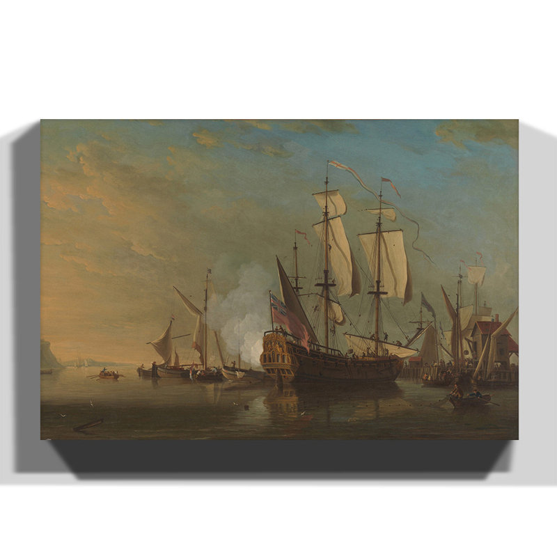 Shipping off Dover by Samuel Scott - Wrapped Canvas, 70cm H x 100cm W