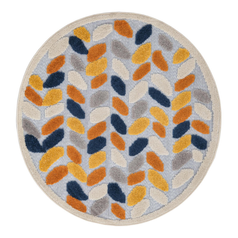 Oranjestad Aruba Indoor/Outdoor Rug, Round 3'3"