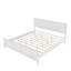 Lit plateforme en bois de style Mid-Century avec tête de lit et lattes en bois, aucun sommier nécessaire-895931710-895931700