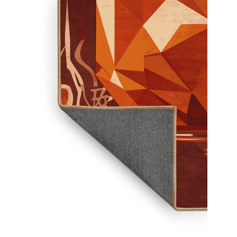 Tapis moelleux moelleux d'inspiration mondiale Acheson Kimchi Jar - reliure brun clair, 5 x 8