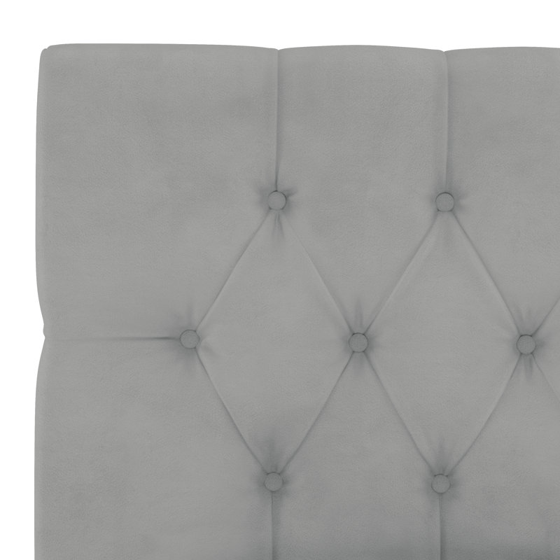 Lit tapissier Amirah, Très grand lit, Shantung Khaki