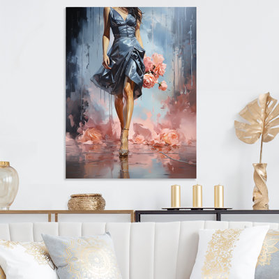 High Heel Harmony Of Woman S Walk IV - Fashion Metal Art