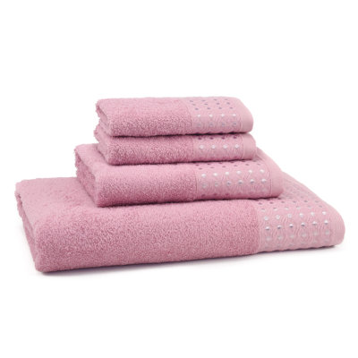 Fulater 4 Piece Turkish Cotton Towel Set