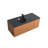 Alma 20.7 " Polymarble Circular Bathroom Sink and Overflow Hole