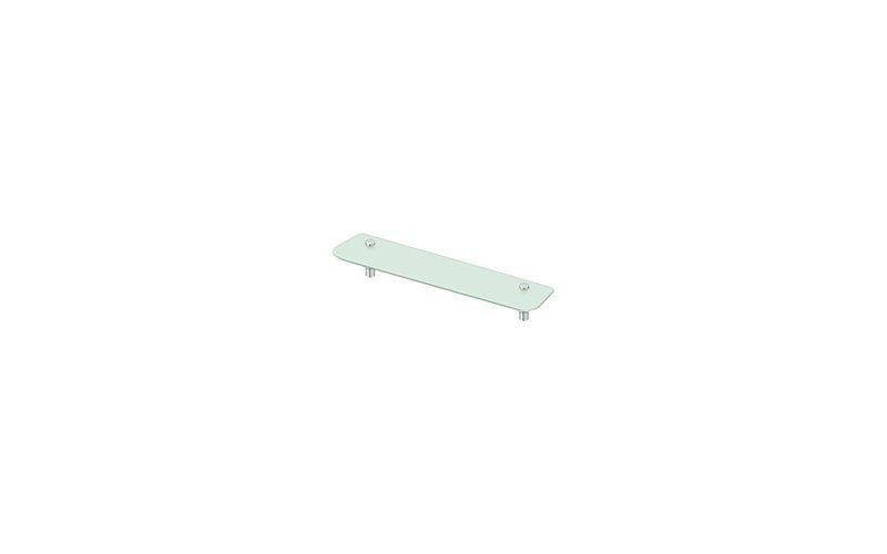 Deltana BBS2750-26 27-5/8" Frosted Glass Shelf BBS Series in Polished Chrome