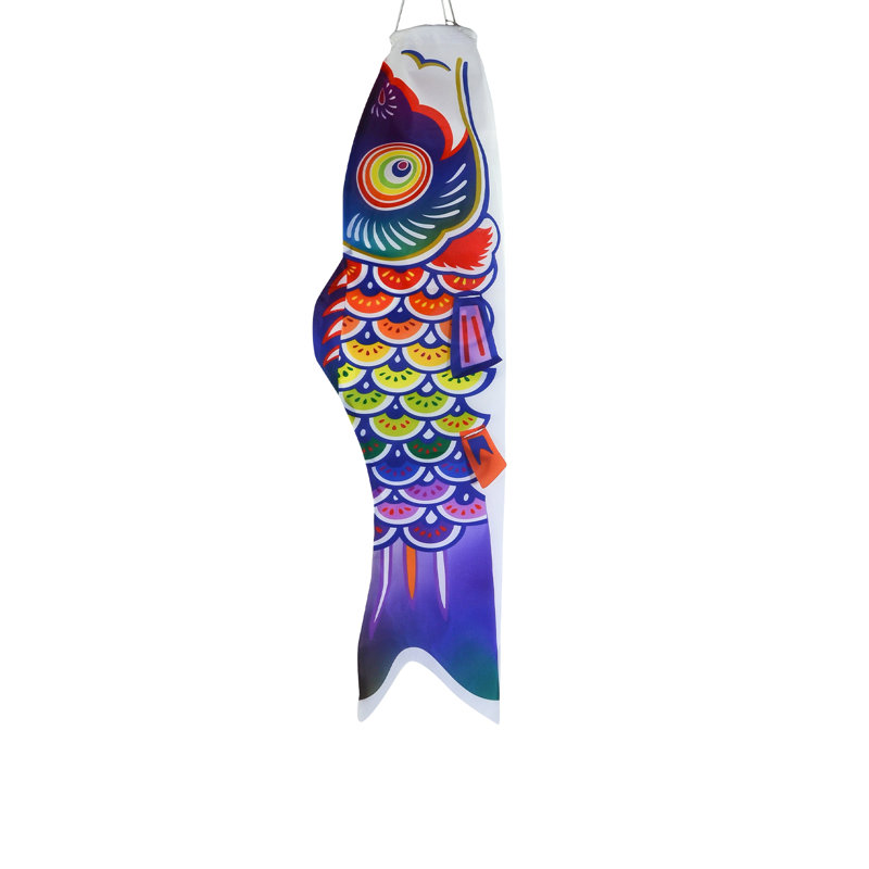 Spectre Koi Fishsock, H 24 po x l 6,5 po, Bleu marine / vert / jaune
