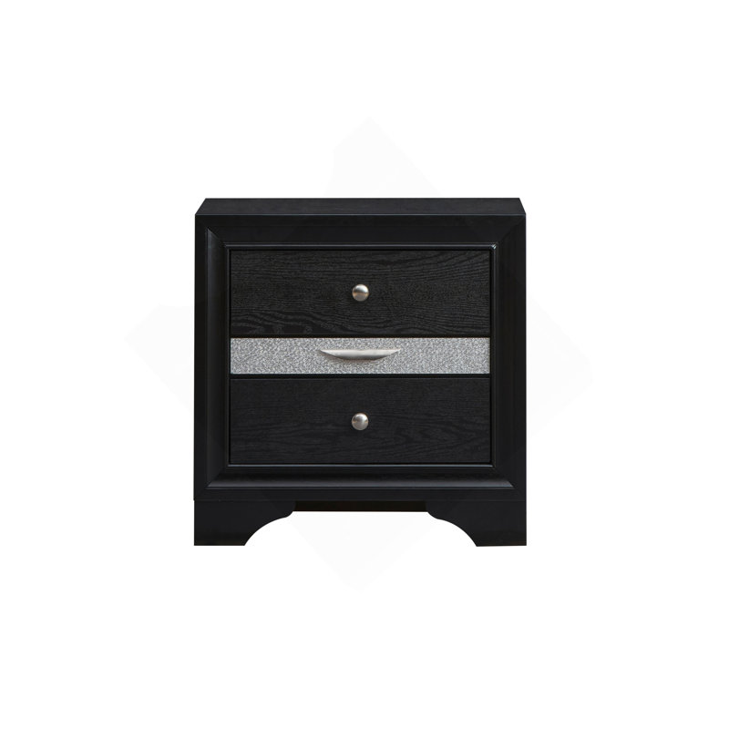 Madrid  Nightstand, Black
