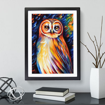 Portrait of a Barn Owl No.1 1 Piece Single Picture Frame Wall Art