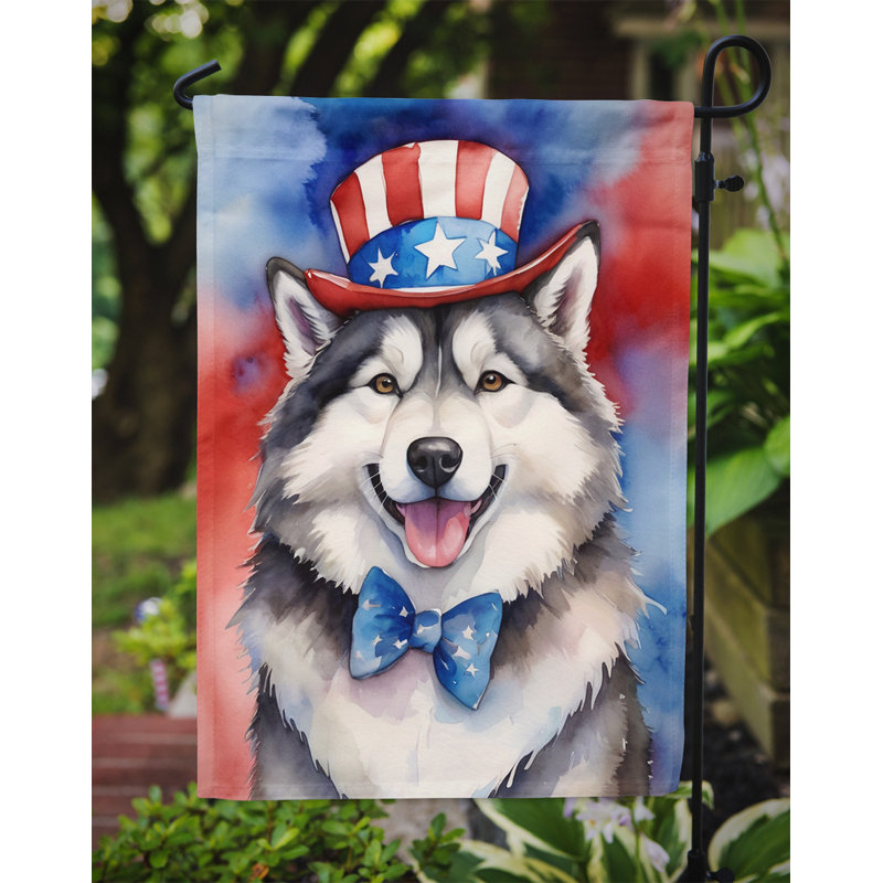 Drapeau patriotique du jardin américain, Malamute d’Alaska