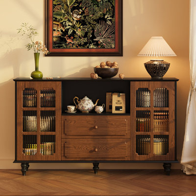 Medieval style simple storage side cabinet
