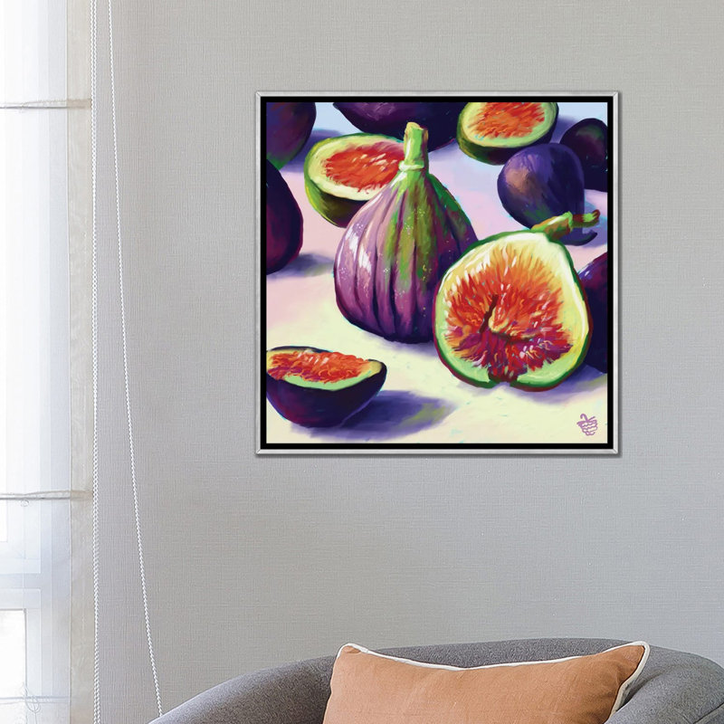 Figues, figues, figues - reproduction d'art murale, H 26 po x l 26 po, Reproduction encadrée sans passe-partout
