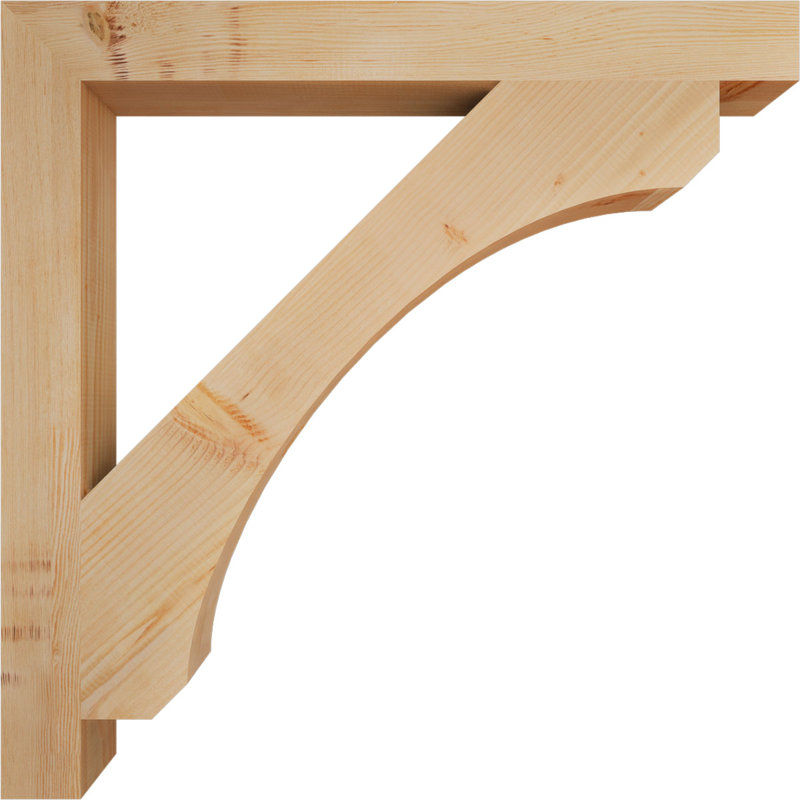 Support en bois rustique Legacy Block, Sapin de Douglas, Lisse, H 40 po x l 3,5 po x P 40 po