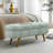 Ottoman Oval Storage Bench,Rubber Wood Legs-639843944