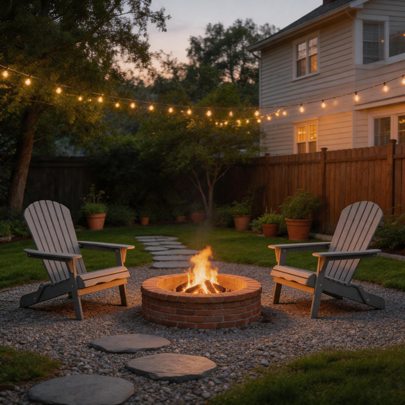 Set of 2 Wooden Adirondack Chairs, Pre-Assembled, Weather-Resistant for Firepit & Patio, Gray