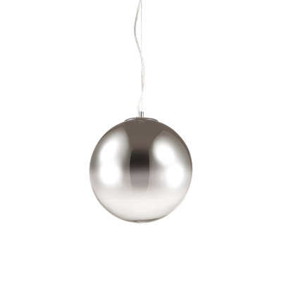 1 - Light Silver Globe Pendant