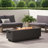 Outdoor 50,000 BTU Rectangular Iron Propane Fire Pit,Tank Cover Not Included