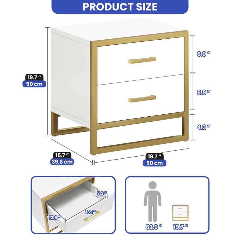 Edmon 19.7'' W Nightstand