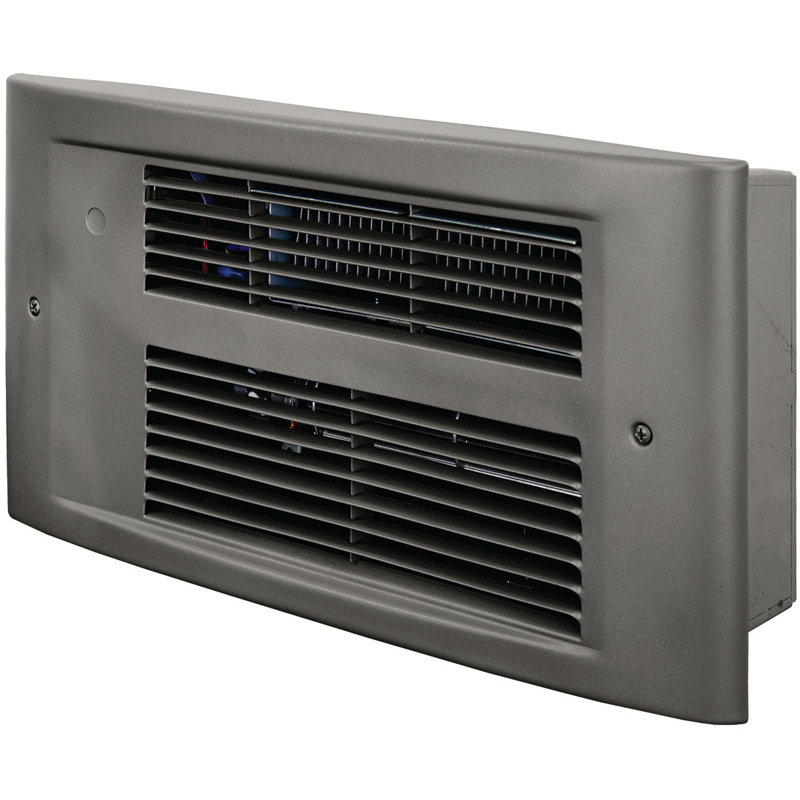 King Electric Electric Wall Mounted Space Heater, Satin Nickel, 1500W / 120V / 12.5Amp