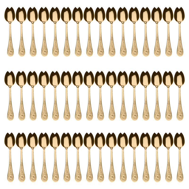Diana Salad Servers, Gold