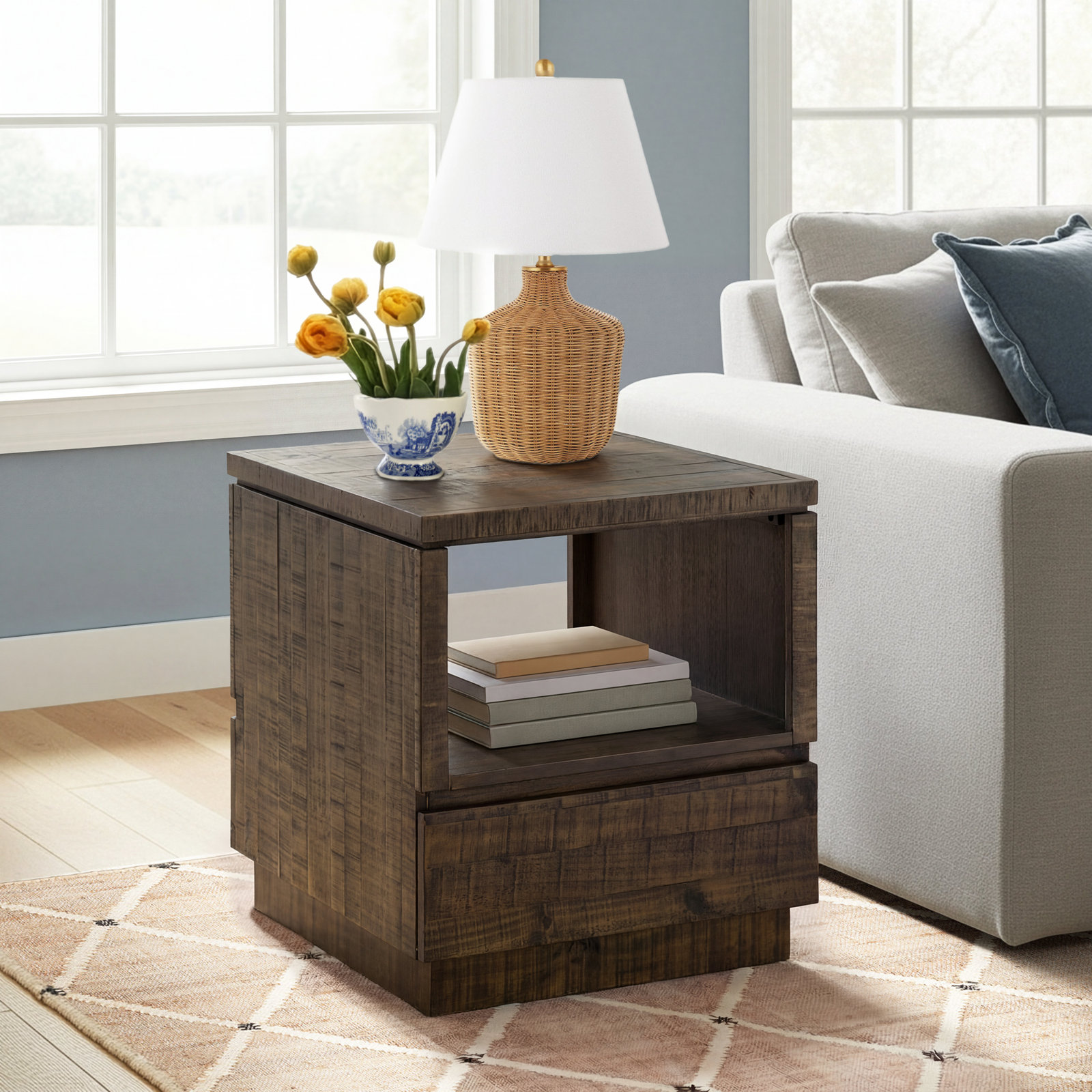 Davey End Table With Storage