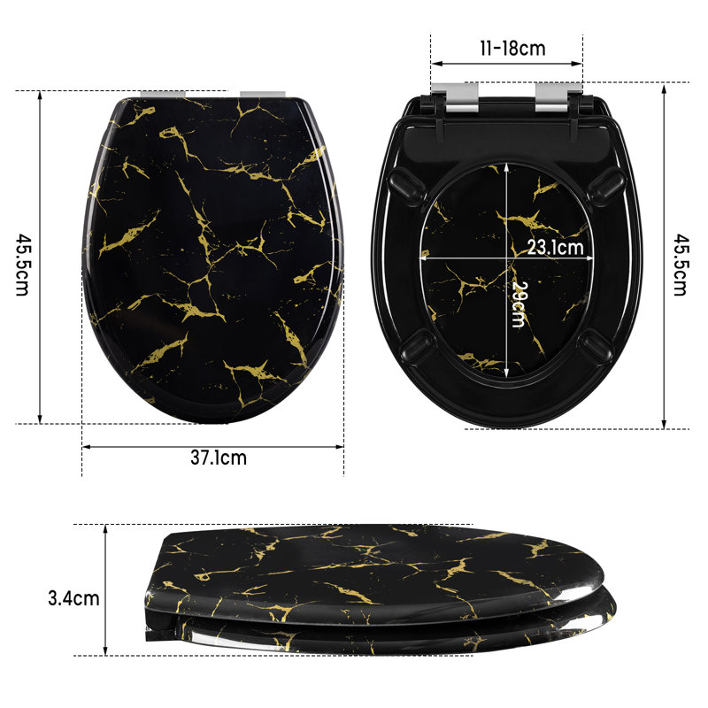 Wunibald Soft Close Round Standard Toilet Seat