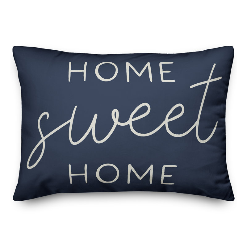 Outdoor Reversible Throw Pillow, Blue
