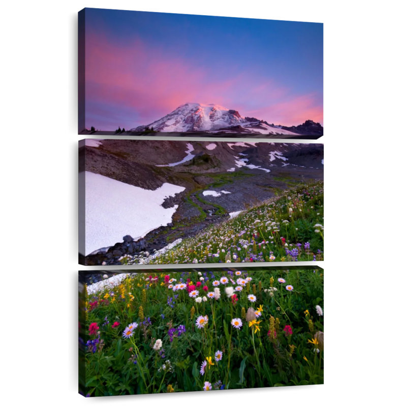 Alvord Mt. Rainier Sunrise, 74" H x 48" W