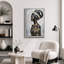 «African Queen Headwrap», reproduction d'art sur toile encadrée, impression sur toile-131996864-131996866