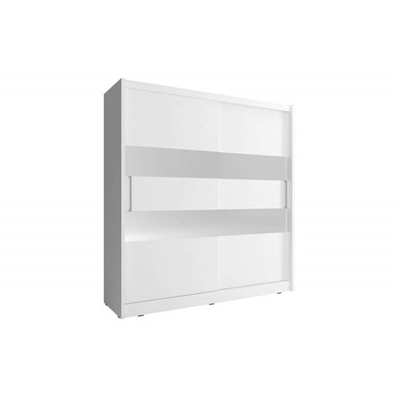 Damiean 2 Door Wardrobe, White