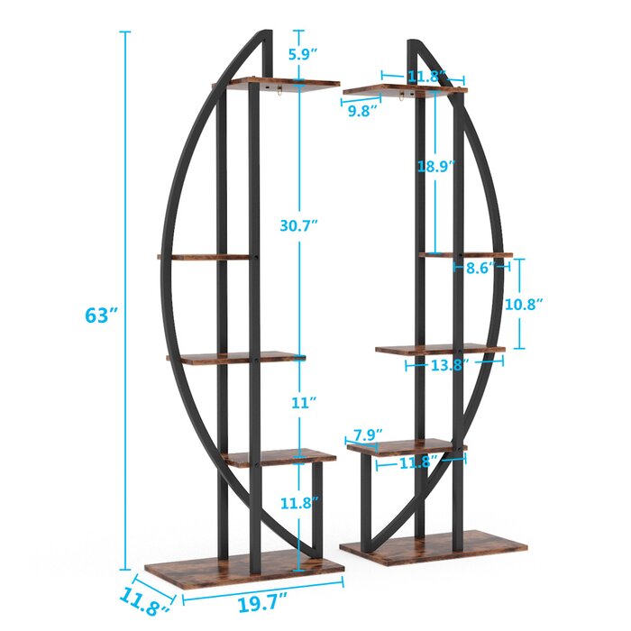 17 Stories Petties Plant Stand - Set of 2 & Reviews | Wayfair