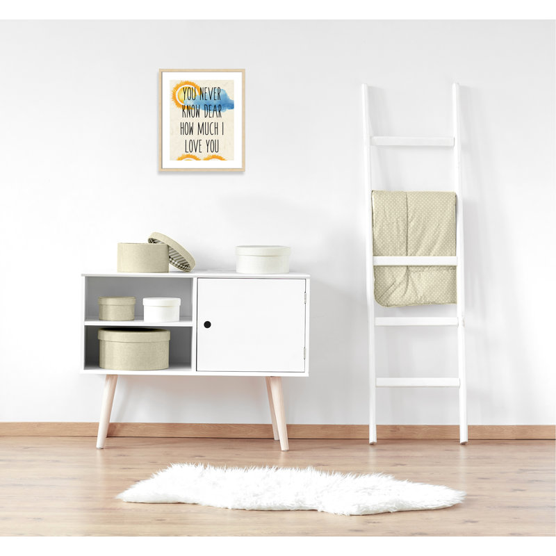 Impression sur papier Sunshine C, H 24,5 po x l 20,5 po x P 1,18 po, Encadré de boîte beige