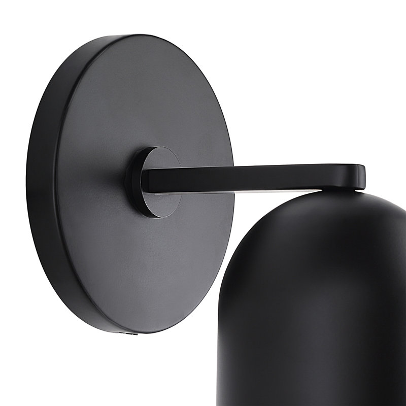 Applique murale Allory, Noir mat