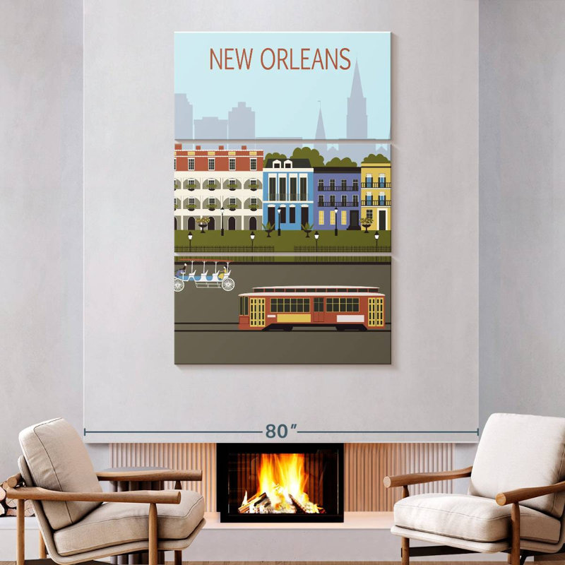 Affiche Sirci New Orleans City, H 74 po x l 48 po