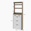 Armoire à chaussures avec 3 portes et 2 tiroirs de couleur New Oak