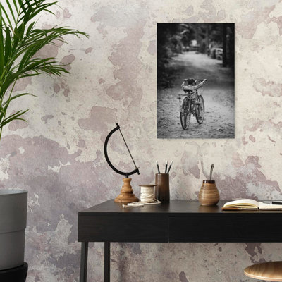 Reproduction d'art d'enfant en vélo
