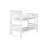 White Twin Over Bunk Bed With Shelves, Made From Rubber Wood, Measures, Detachable Into 2 Beds Shelf Headboard, Wood Build, First, Convertible To Separate-779558375