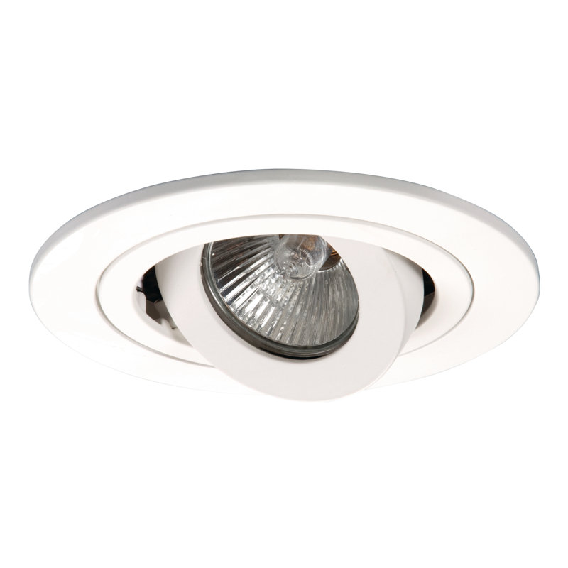 4'' White Adjustable Recessed Trim