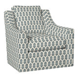 American Bungalow Nicholas Barrel Back Swivel Chair