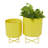 CosmoLiving by Cosmopolitan 2-Piece Modern Iron Pot Planter Set-87869757