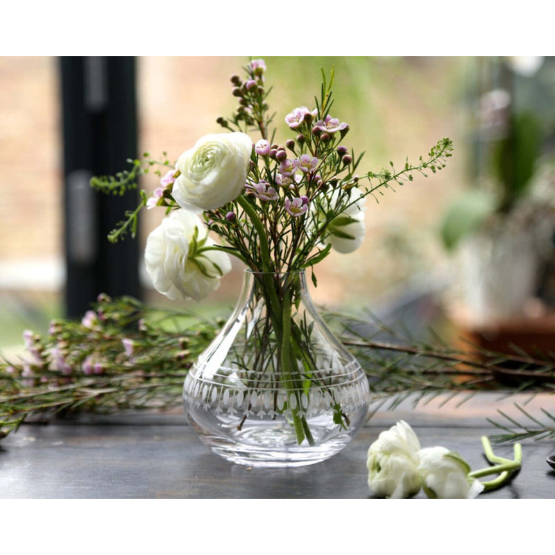 Handmade Lead Free Crystal Table Vase
