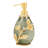 Milli Collection Glass Soap Dispenser in Black Luster Finish Gold Branch for Bathroom Decor